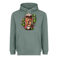 Sage mexican coffee cup cactus Heavyweight Hoodie - JahusDesignShop