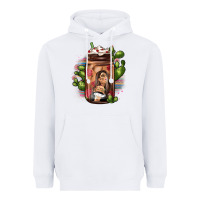 White mexican coffee cup cactus Heavyweight Hoodie - JahusDesignShop