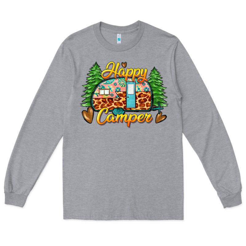 Happy Camper Long Sleeve Tee by Zillion Design Studio | Teevron