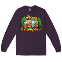 Plum happy camper Long Sleeve Tee - Zillion Design Studio