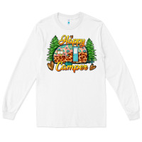 White happy camper Long Sleeve Tee - Zillion Design Studio