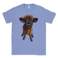 Colony Blue highland cow calf Classic Tee - RanaPortraitStore