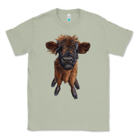 Matcha highland cow calf Classic Tee - RanaPortraitStore