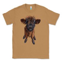 Toasted Coconut highland cow calf Classic Tee - RanaPortraitStore