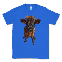 True Royal highland cow calf Classic Tee - RanaPortraitStore