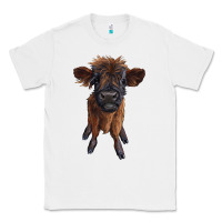 White highland cow calf Classic Tee - RanaPortraitStore