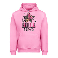 Fuchsia Pink the hell i wont cowgirl Urban Hoodie - MaliasSmallBusiness