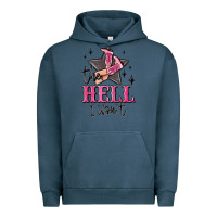 Pigment Midnight Navy the hell i wont cowgirl Urban Hoodie - MaliasSmallBusiness