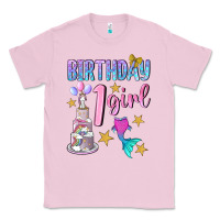 Bubblegum Pink birthday girl 1 Classic Tee - BundleAndBundleShop