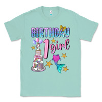 Seafoam birthday girl 1 Classic Tee - BundleAndBundleShop