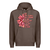 Coffee pink sunflower and cancer ribbon breast cancer Premium Hoodie - MaliasSmallBusiness