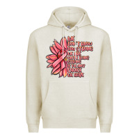 Oatmeal Heather pink sunflower and cancer ribbon breast cancer Premium Hoodie - MaliasSmallBusiness