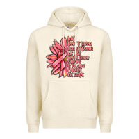 Tofu pink sunflower and cancer ribbon breast cancer Premium Hoodie - MaliasSmallBusiness