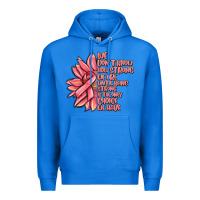 True Royal pink sunflower and cancer ribbon breast cancer Premium Hoodie - MaliasSmallBusiness