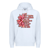 White pink sunflower and cancer ribbon breast cancer Premium Hoodie - MaliasSmallBusiness