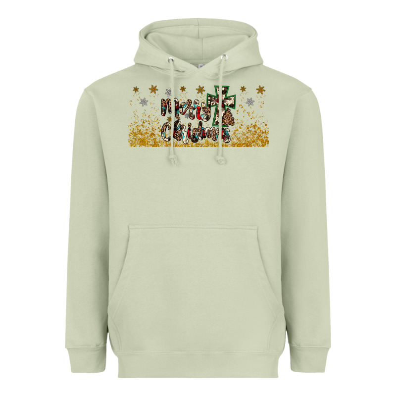 Merry Christmas Cross Heavyweight Hoodie by JahusDesignShop | Teevron