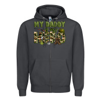 Smoke my daddy is my hero army Zipper Hoodie - Zillion Design Studio