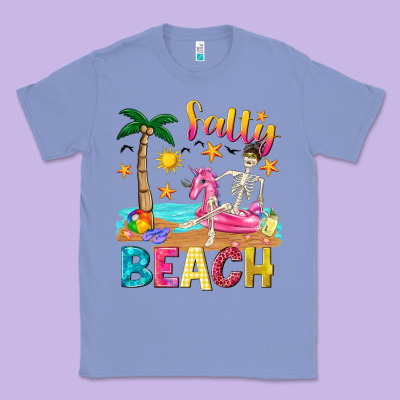 Salty Beach Classic Tee Designed By Texasbilliewilder