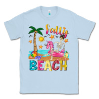 Dusty Blue salty beach Classic Tee - texasbilliewilder