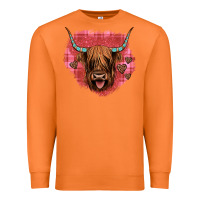 Carrot highland cow valentines Premium Sweatshirt - JahusDesignShop