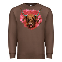 Chestnut highland cow valentines Premium Sweatshirt - JahusDesignShop