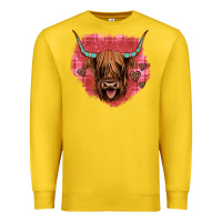 Lemon highland cow valentines Premium Sweatshirt - JahusDesignShop