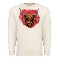 Sandshell highland cow valentines Premium Sweatshirt - JahusDesignShop