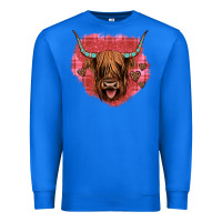 True Royal highland cow valentines Premium Sweatshirt - JahusDesignShop