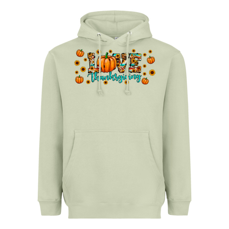 Love Thanksgiving Heavyweight Hoodie by JahusDesignShop | Teevron