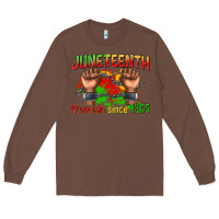 Chestnut juneteenth free ish since 1865 Long Sleeve Tee - texasbilliewilder