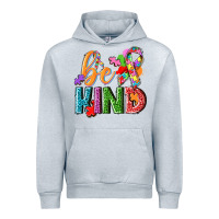 Heather Grey autism be kind Urban Hoodie - NancyCooperArtShop