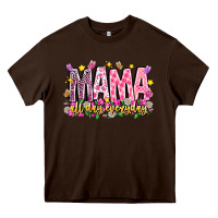 Chocolate Brown mama all day everyday Heavy Core Tee - CowhideDigitalArt