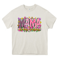 Cream mama all day everyday Heavy Core Tee - CowhideDigitalArt