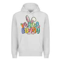 Dove Grey mama bunny Premium Hoodie - MaliasSmallBusiness