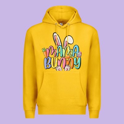 Mama Bunny Premium Hoodie Designed By Maliassmallbusiness