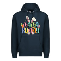 Navy mama bunny Premium Hoodie - MaliasSmallBusiness
