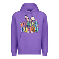 Purple mama bunny Premium Hoodie - MaliasSmallBusiness
