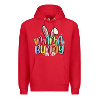 Red mama bunny Premium Hoodie - MaliasSmallBusiness