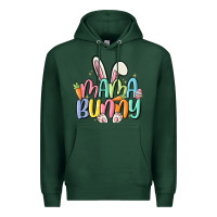 Sports Green mama bunny Premium Hoodie - MaliasSmallBusiness