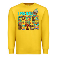 Lemon ı pretend coffee helps but ı am still a bitch Premium Sweatshirt - AdoDesignShop