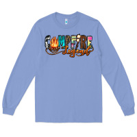 Colony Blue campfire legend Long Sleeve Tee - Zillion Design Studio