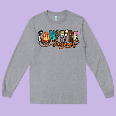 Campfire Legend Long Sleeve Tee Designed By Zillion Design Studio