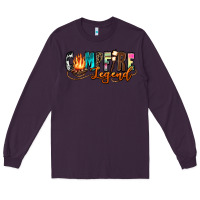 Plum campfire legend Long Sleeve Tee - Zillion Design Studio