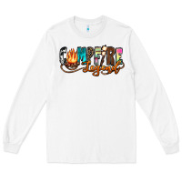White campfire legend Long Sleeve Tee - Zillion Design Studio