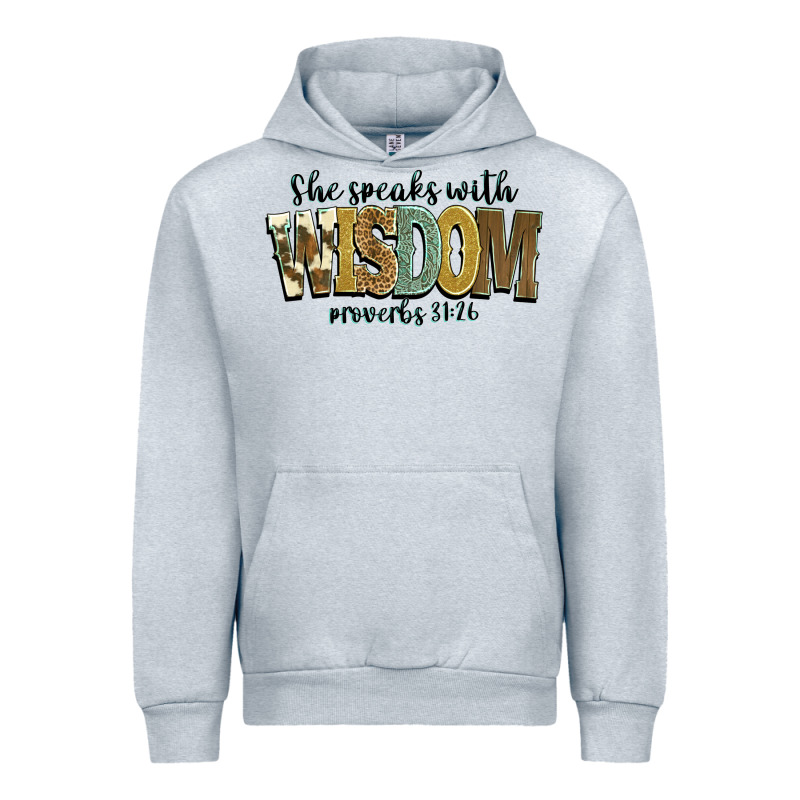 She Speaks With Wisdom Proverbs 31 26 Urban Hoodie by NancyCooperArtShop | Teevron