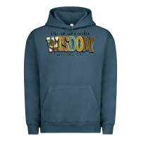 Pigment Midnight Navy she speaks with wisdom proverbs 31 26 Urban Hoodie - NancyCooperArtShop