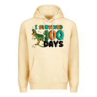 Pina Colada i survived 100 days Premium Hoodie - MaliasSmallBusiness