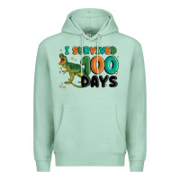 Seafoam i survived 100 days Premium Hoodie - MaliasSmallBusiness