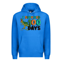 True Royal i survived 100 days Premium Hoodie - MaliasSmallBusiness