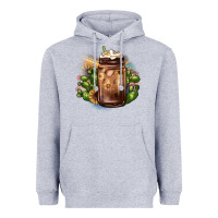 Heather Grey sunflower coffee cup cactus Heavyweight Hoodie - JahusDesignShop